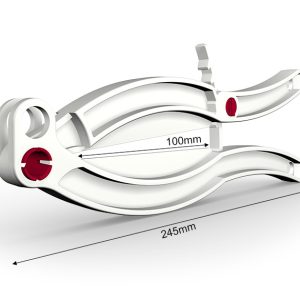 Säckklämma av Nylon 100mm