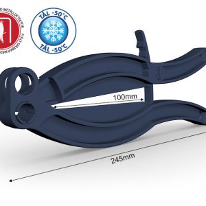 Säckklämma av Acetal 100mm