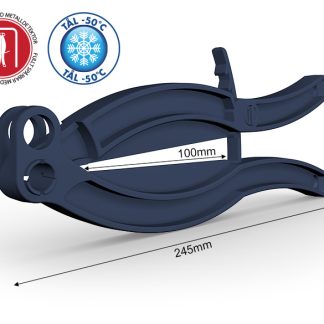 Säckklämma av Acetal 100mm